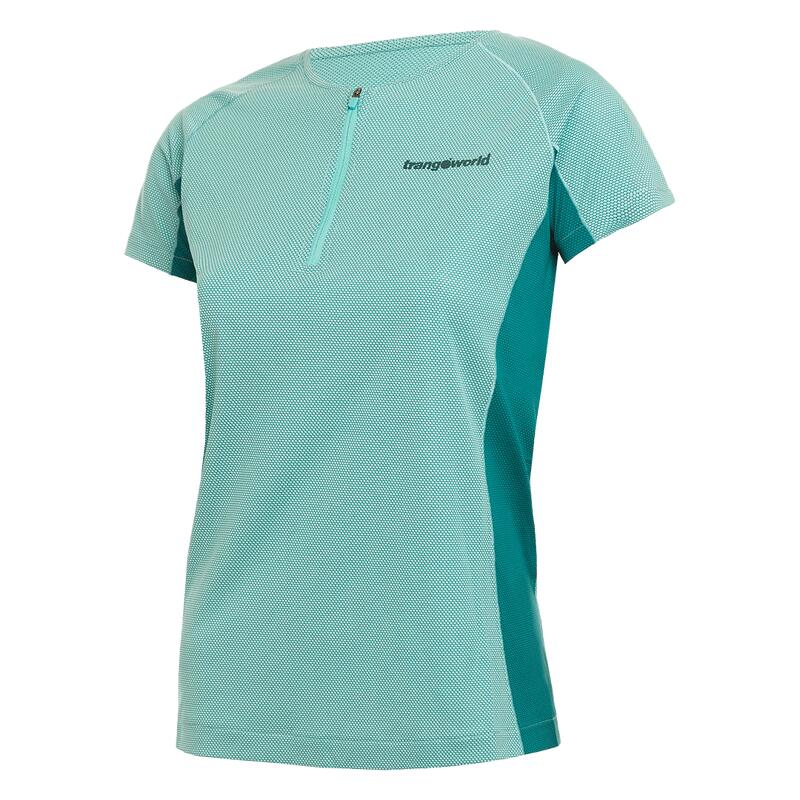 Camiseta para Mujer Trangoworld Leit Azul/Verde