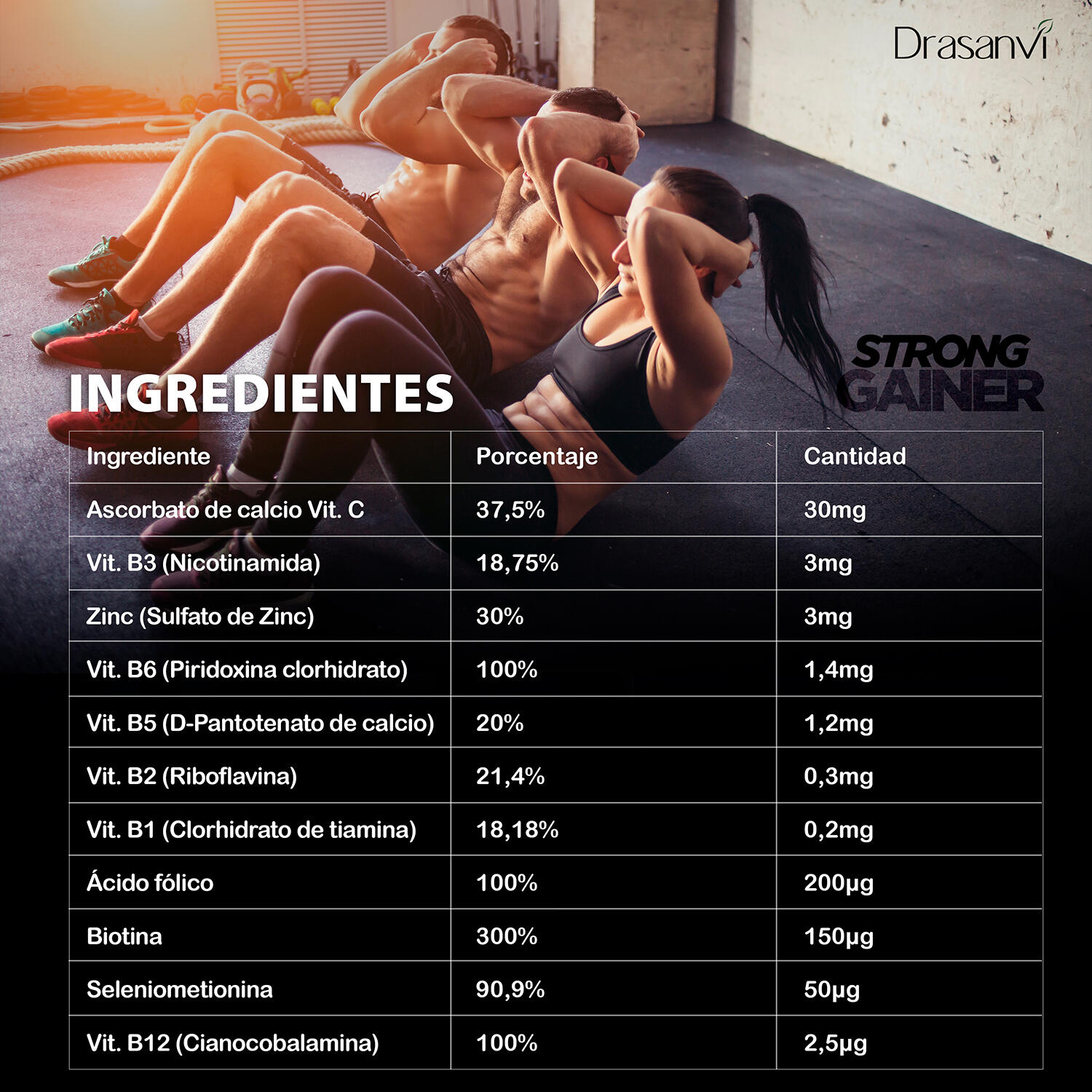 Weight Gainer Sport Live - Aumento masa muscular - Capuchino - 3Kg 6/6
