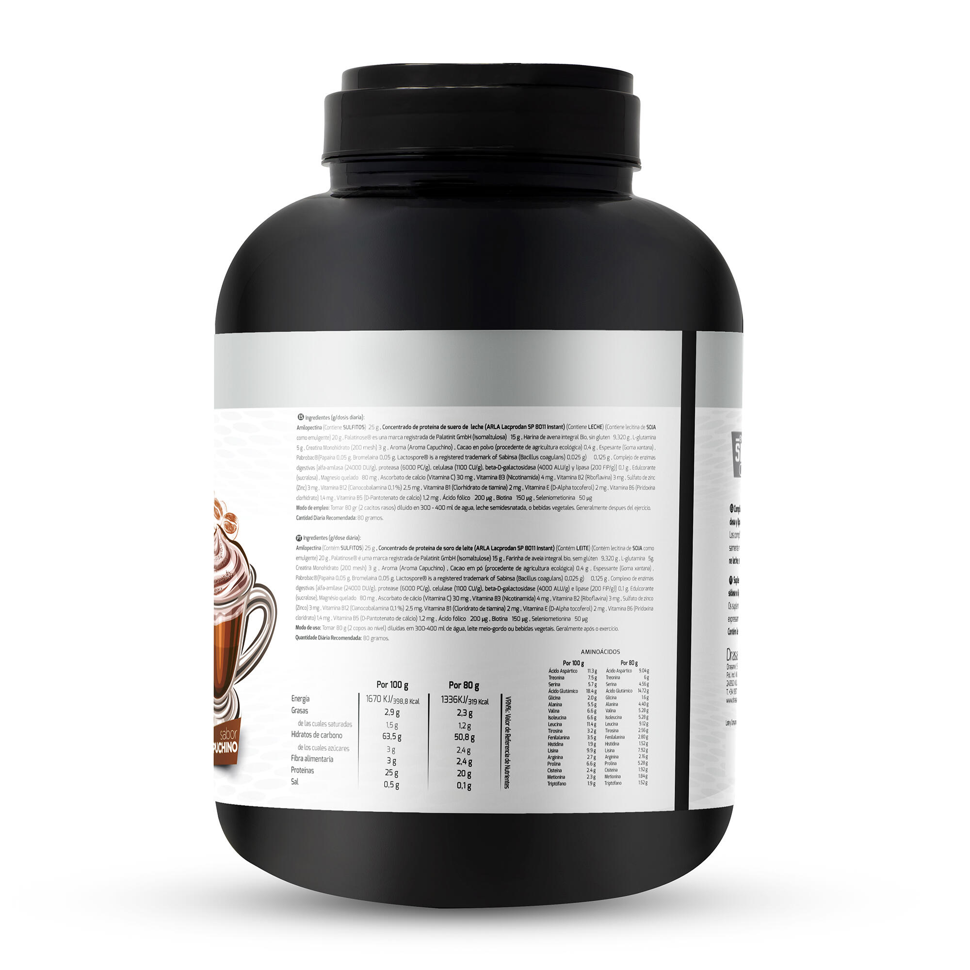 Weight Gainer Sport Live - Aumento masa muscular - Capuchino - 3Kg 2/6