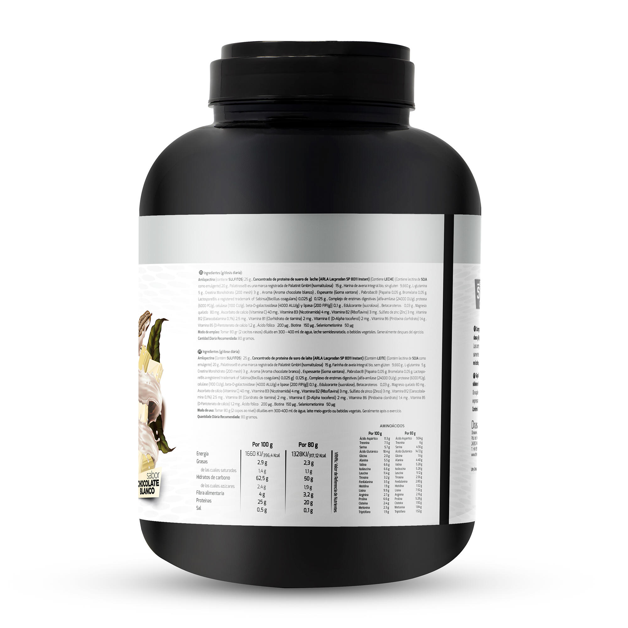 Weight Gainer Sport Live - Aumento masa muscular - Chocolate Blanco - 3Kg 2/6