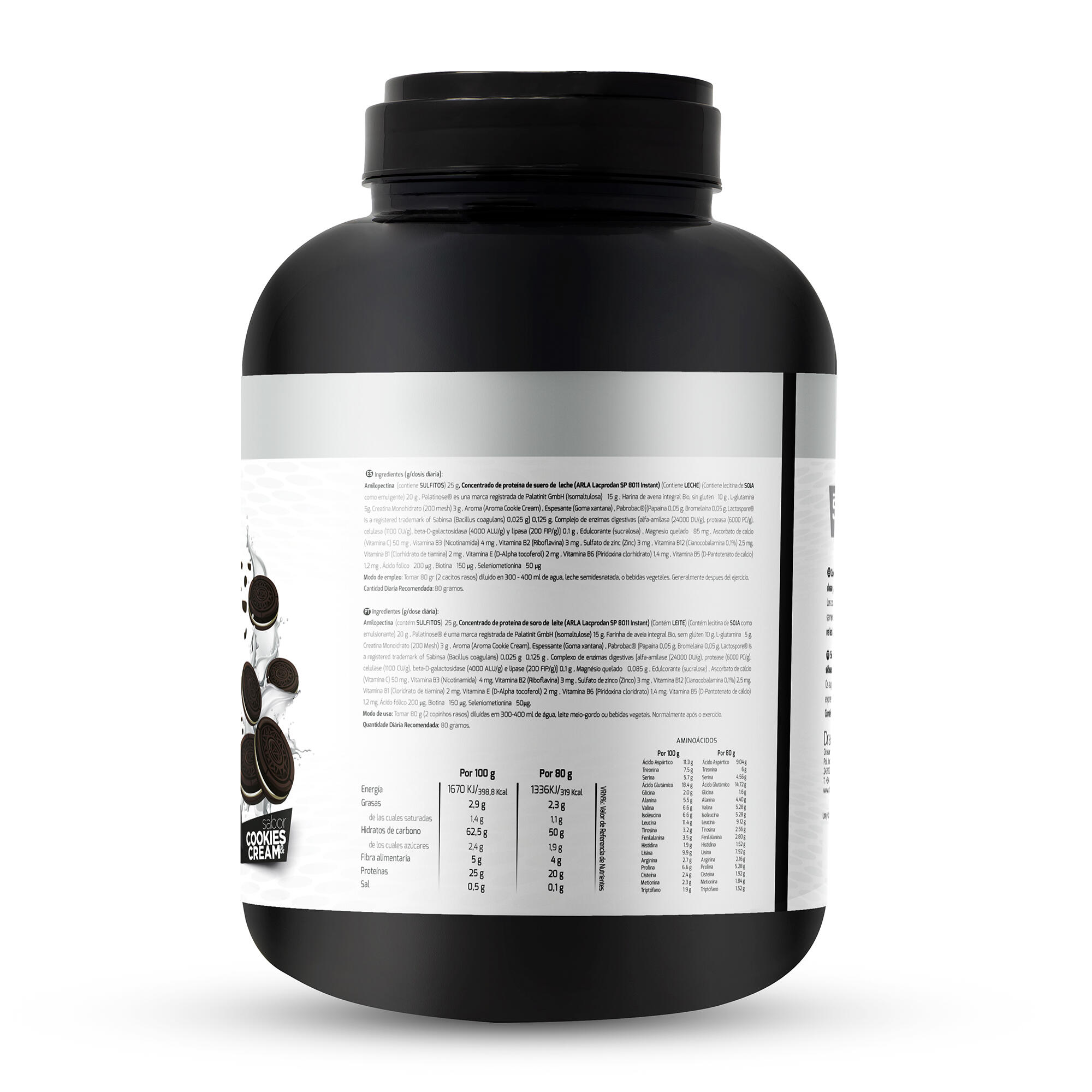Weight Gainer Sport Live - Aumento masa muscular - Cookies and Cream - 3Kg 2/6