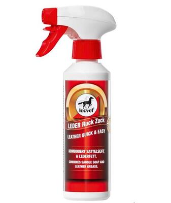 Trattamento Leovet rapido per il cuoio unisce sapone e grasso 250ml