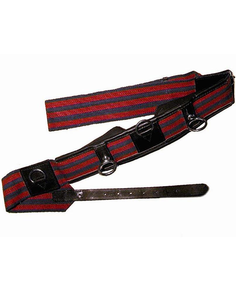 TATTINI Fascione in tela con cuscinetti in cuoio