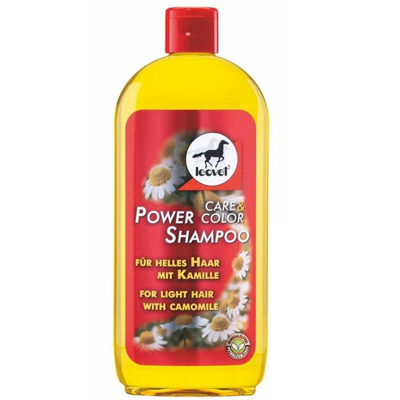 Power shampoo Leovet con camomilla romana per cavalli dal manto chiaro 500ml