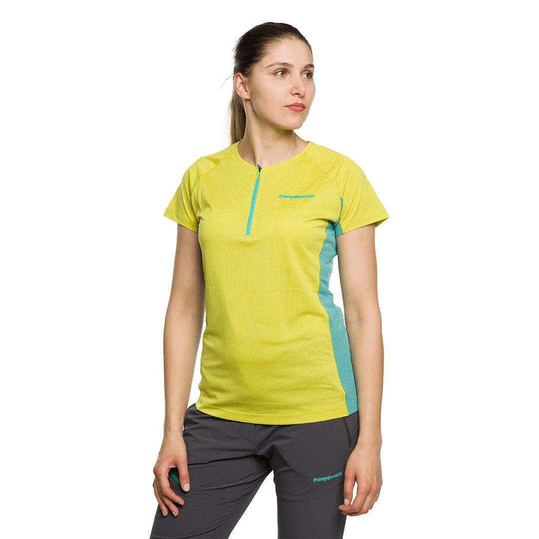 Camiseta para Mujer Trangoworld Leit Amarillo/Azul 2/6