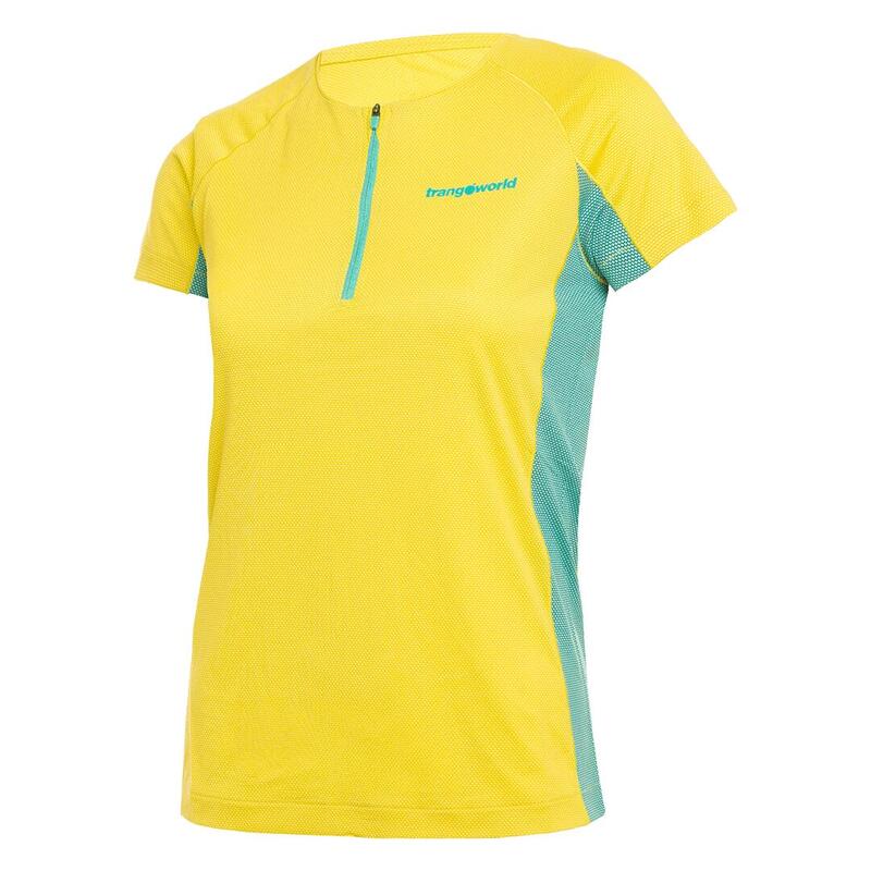 Camiseta para Mujer Trangoworld Leit Amarillo/Azul