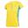 Camiseta de manga corta para Mujer Trangoworld Leit Amarillo/Azul