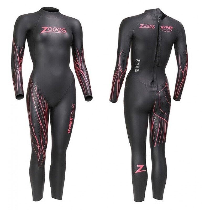 Women's Neoprene Triathlon Wetsuit Zoggs Hyper Tour FS 2024