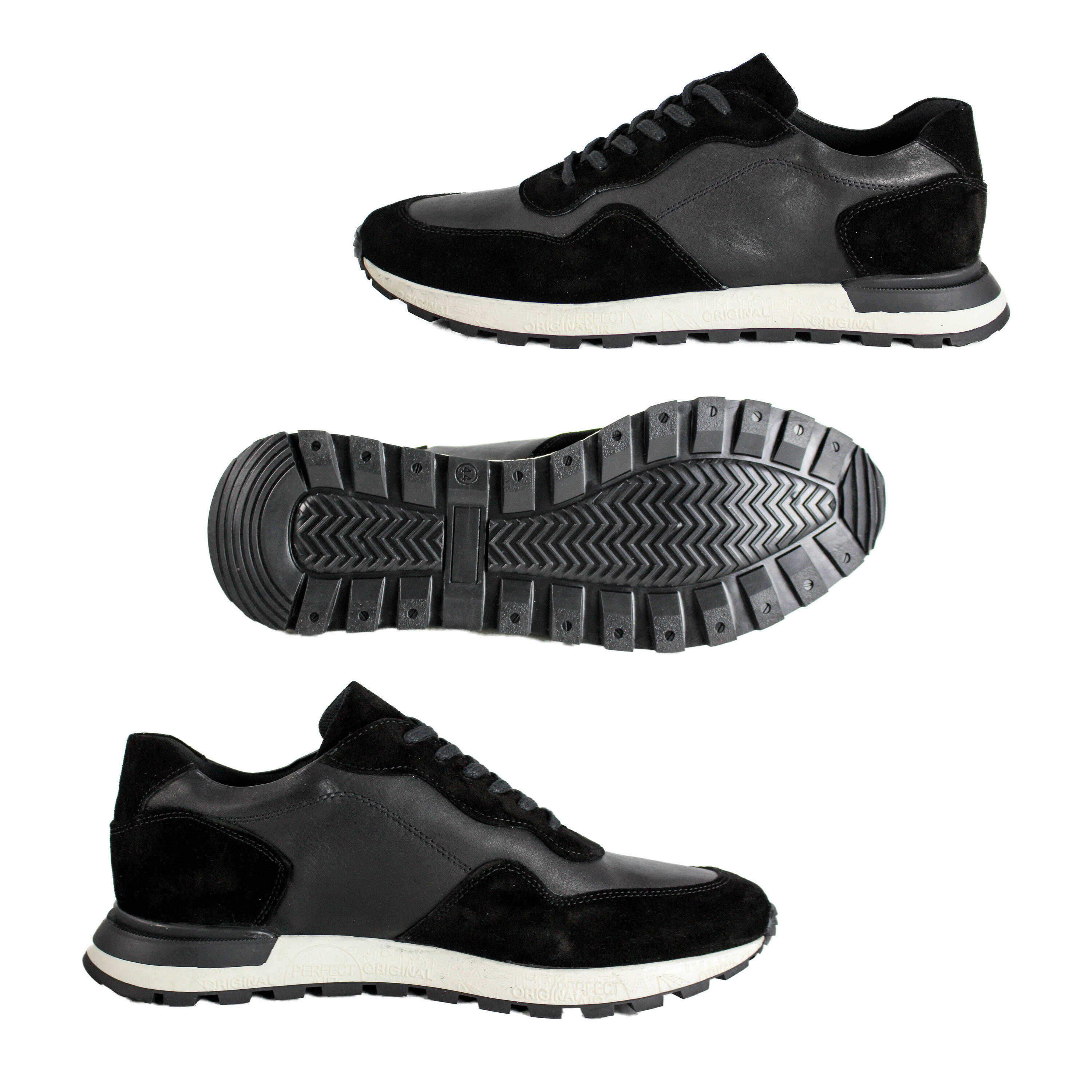 Zapatillas sneaker para hombre de Piel Estilo casual 3/4