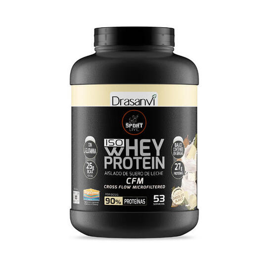 Whey Protein Isolate Sport Live - Yogur Fresa - 1,6Kg - DRASANVI