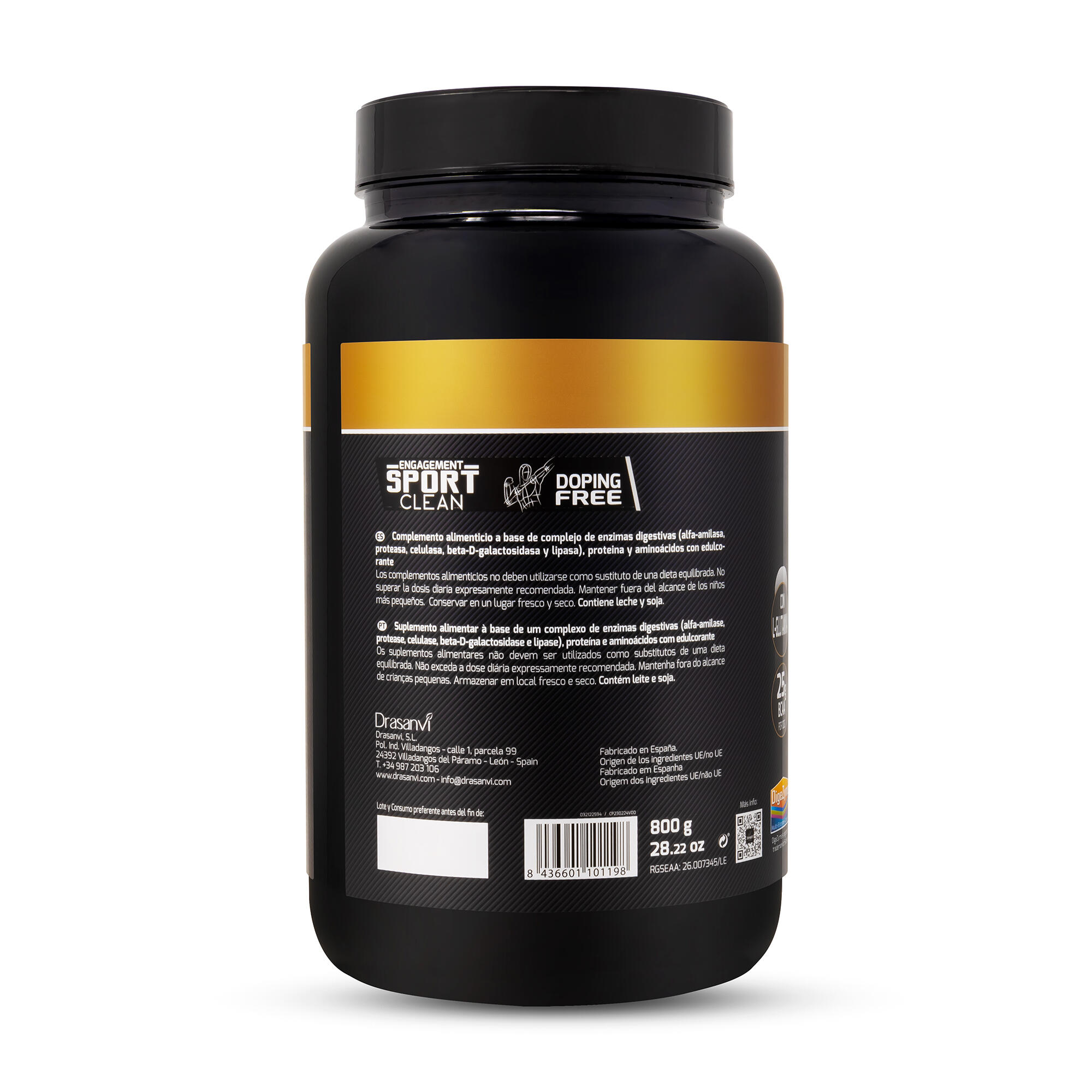 Proteína Whey Isolada Sport Live - Bolachas e Creme - 800Gr - DRASANVI 2/6