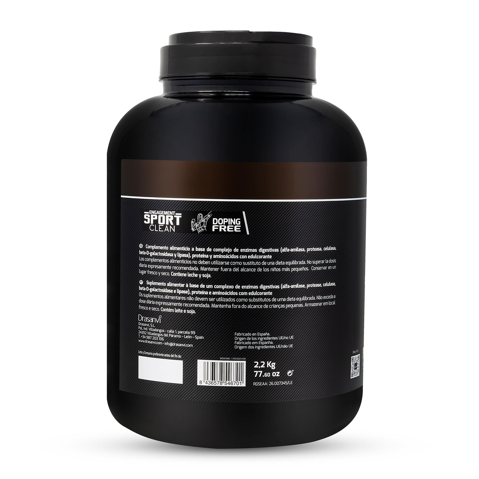 Whey Protein Isolate Sport Live - Doble Chocolate - 2,2Kg - DRASANVI 2/6