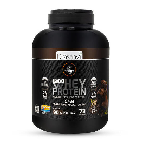 Whey Protein Isolate Sport Live - Sabor Neutro - 2,2Kg - DRASANVI
