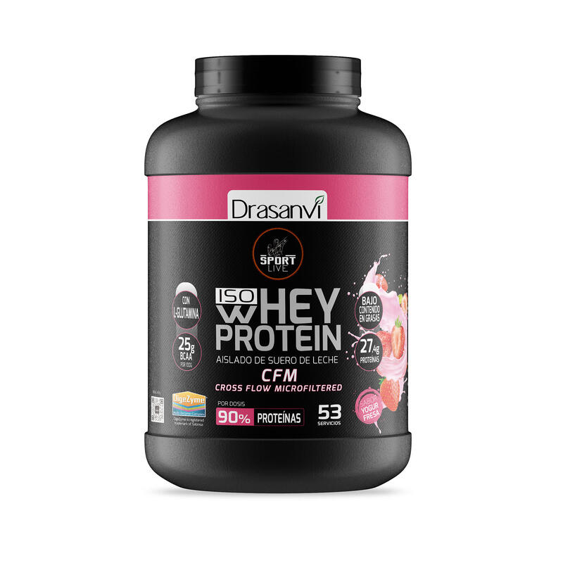Whey Protein Isolate Sport Live - Iogurte de Morango - 1,6Kg - DRASANVI Exclusivo online                      3 cores disponíveis
 79,90€  Preço por quantidade 49,94€kg DRASANVI Whey Protein Isolate Sport Live - Iogurte de Morango - 1,6Kg - DRASANVIVendido e expedido por: FitnessZone  