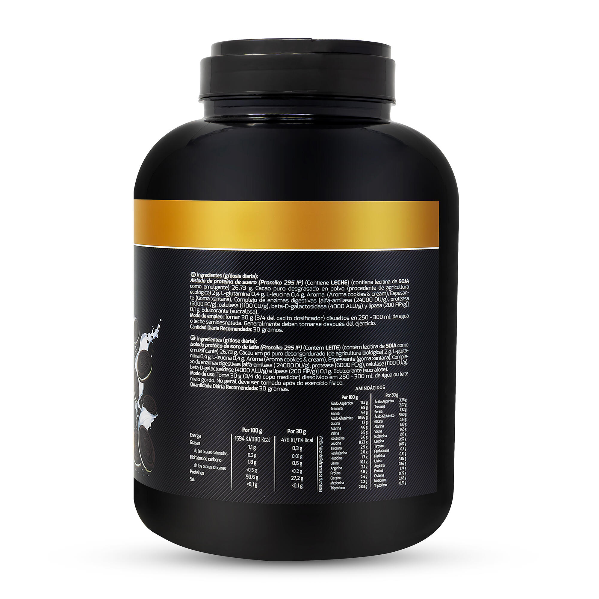 Whey Protein Isolate Sport Live - Cookies and Cream - 2,2Kg - DRASANVI 2/6