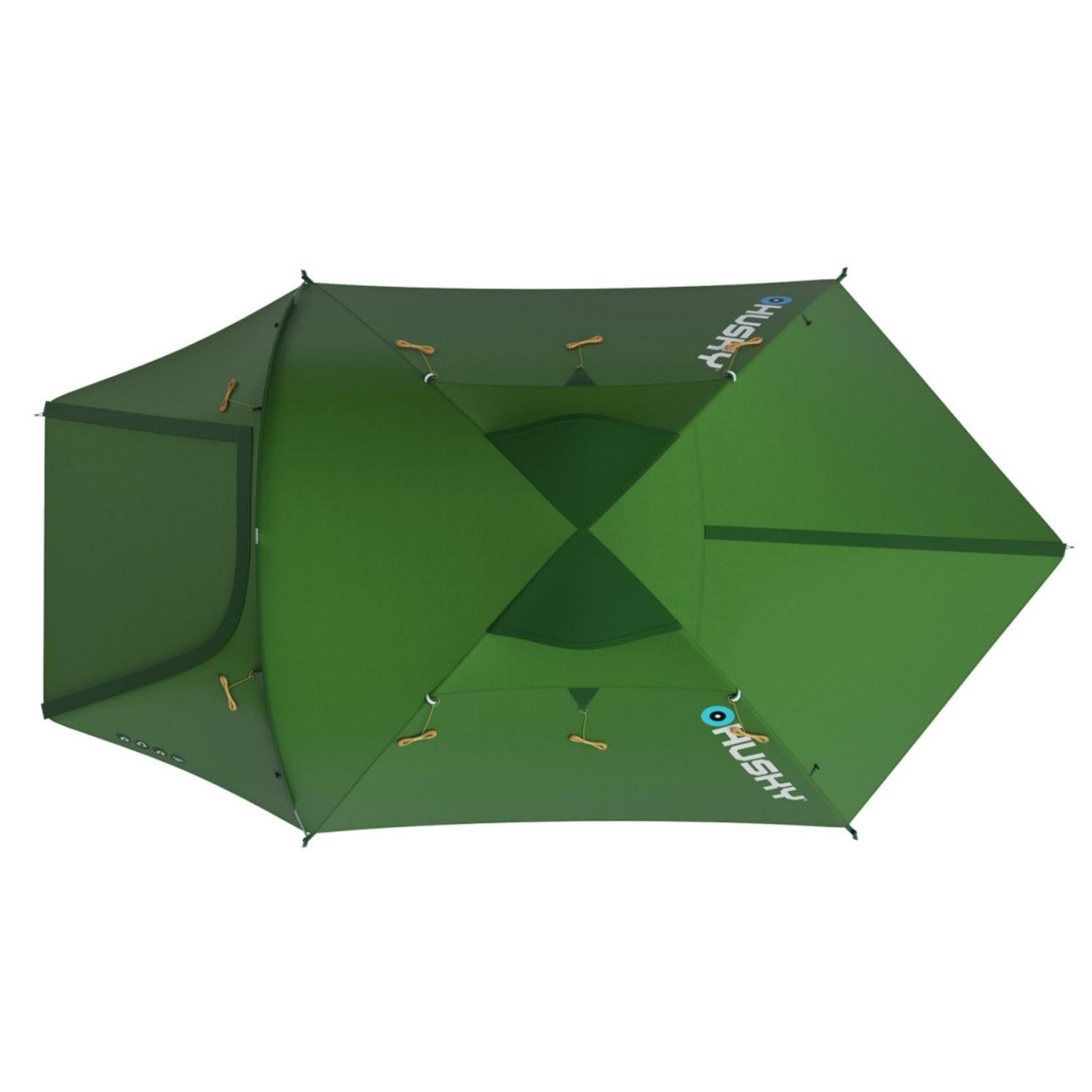 Tente Husky Baron 3 verte Duraluminium 3 places 8,8 m² Ripstop PU 6000/10000 5/5