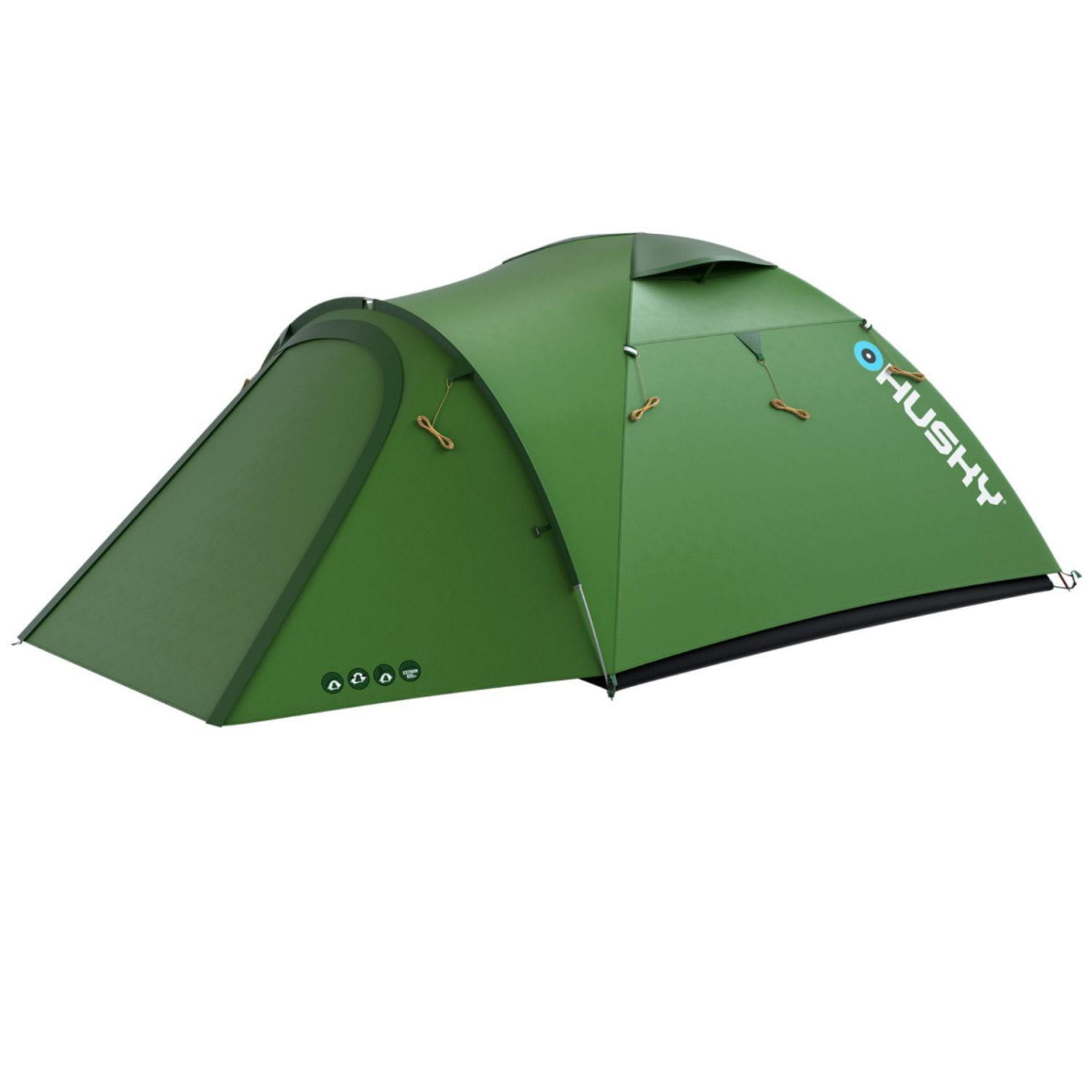 Tente Husky Baron 3 verte Duraluminium 3 places 8,8 m² Ripstop PU 6000/10000 2/5