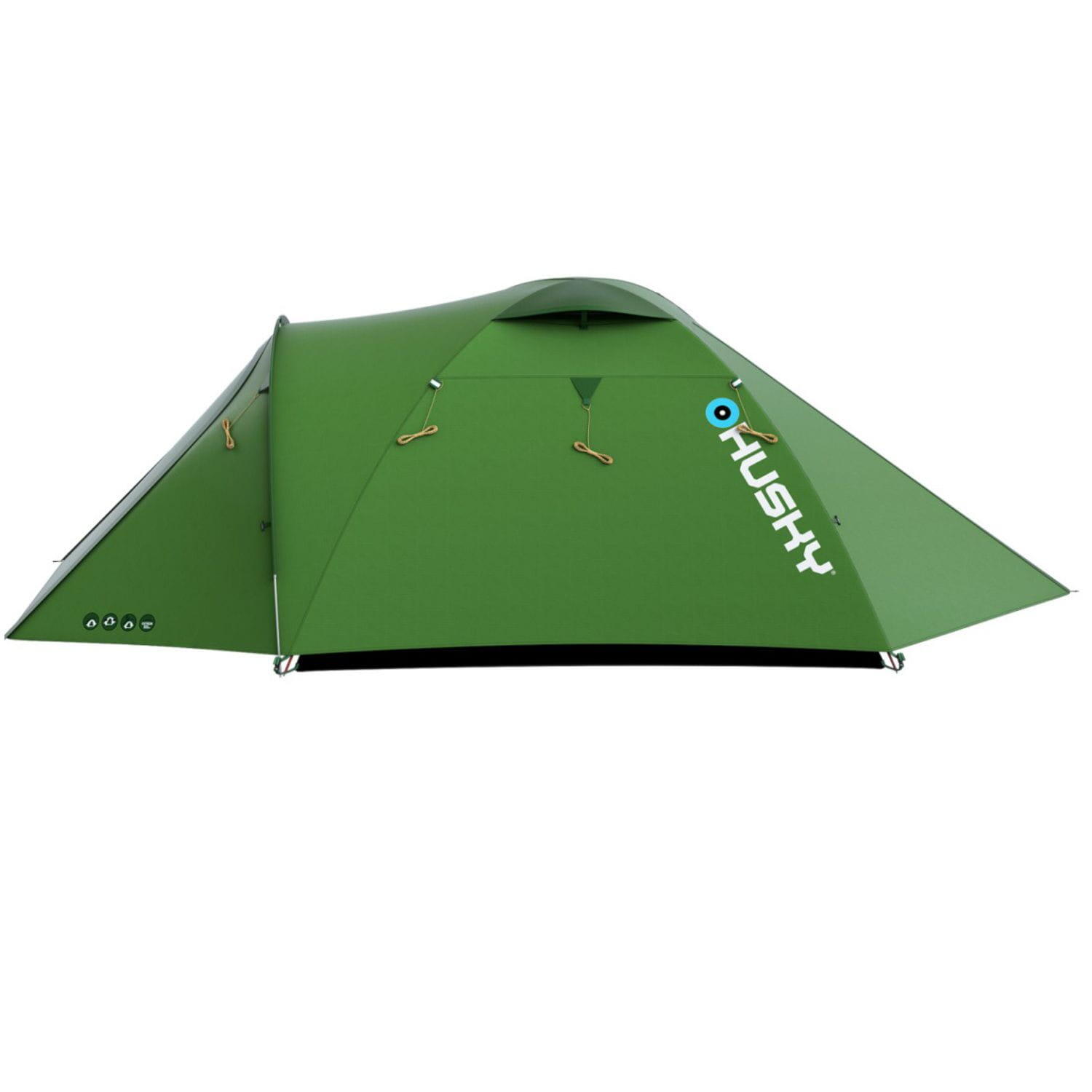 Tente Husky Baron 3 verte Duraluminium 3 places 8,8 m² Ripstop PU 6000/10000 3/5