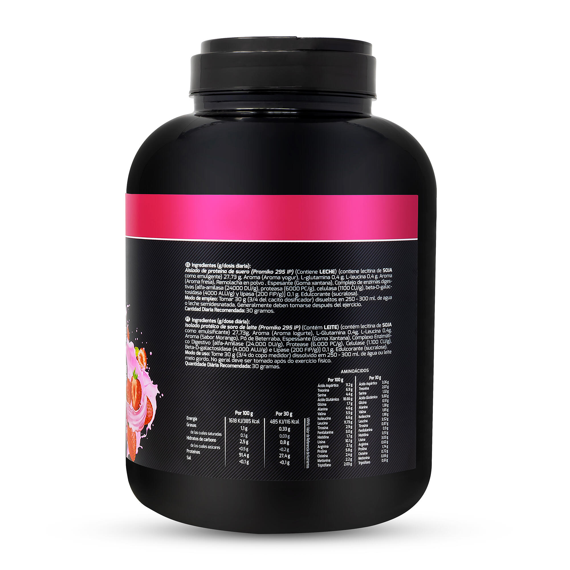 Whey Protein Isolate Sport Live - Yogur Fresa - 2,2Kg - DRASANVI 2/6