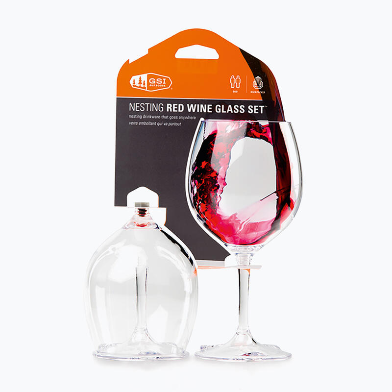 GSI Outdoors Nesting Verre à vin rouge 2 pcs.