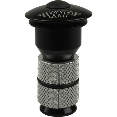 Vwp ahead cap 1" alu zwart tbv carbon vork