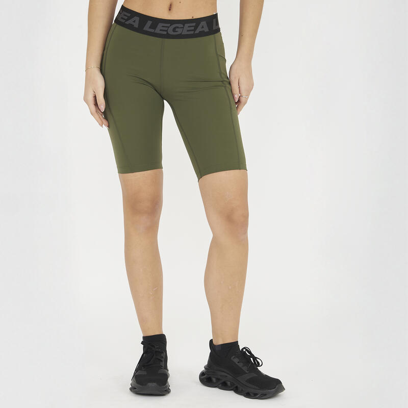 Femei Fitness Short Teti Verde Militar