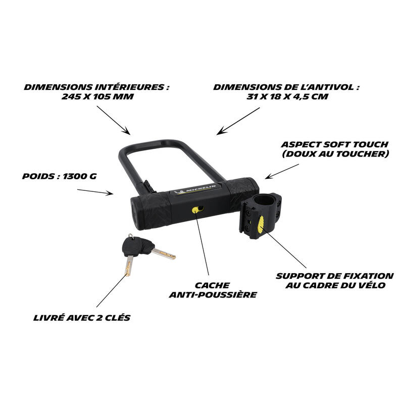 Hoogwaardig veiligheidsslot Michelin U 245