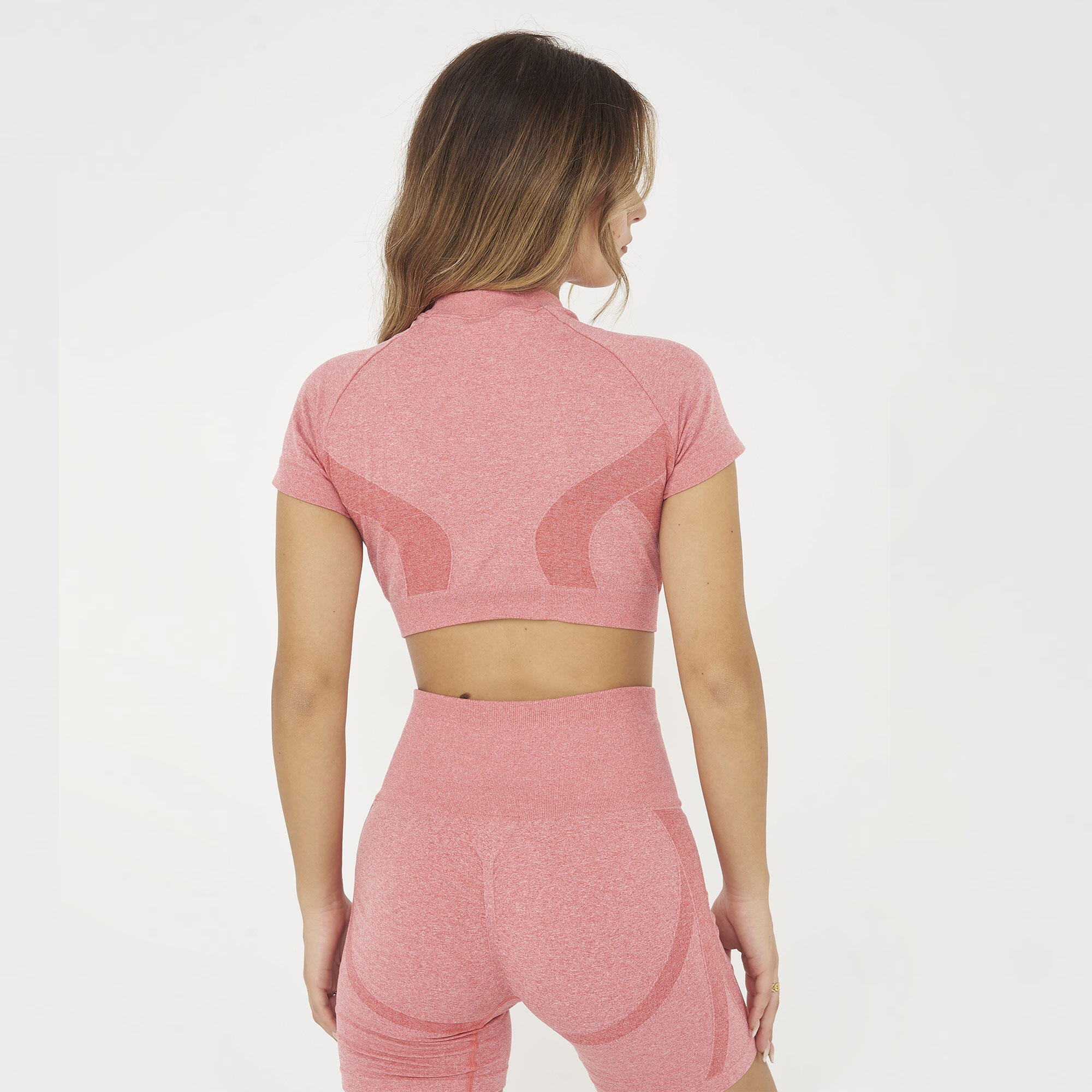 Crop Top Treningowy LEXI Krótki Rękaw