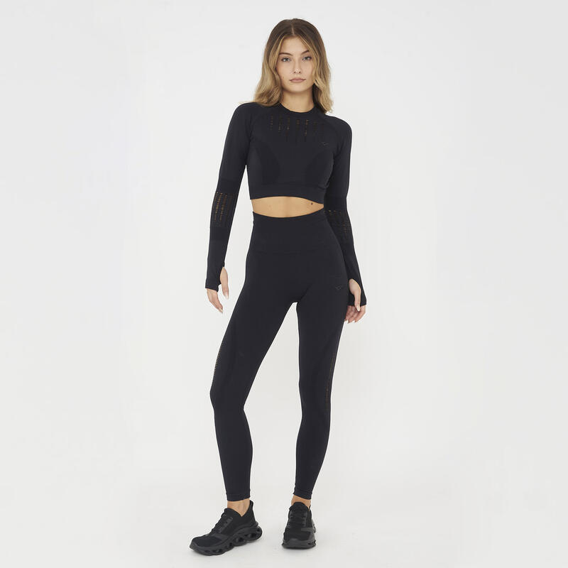 Femei Fitness Leggings Leslie Negru