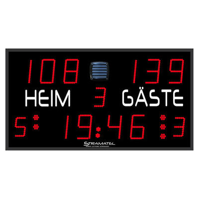 Anzeigetafel 452 XME 3000 Funkbetrieb Fußball Unisex Schwarz