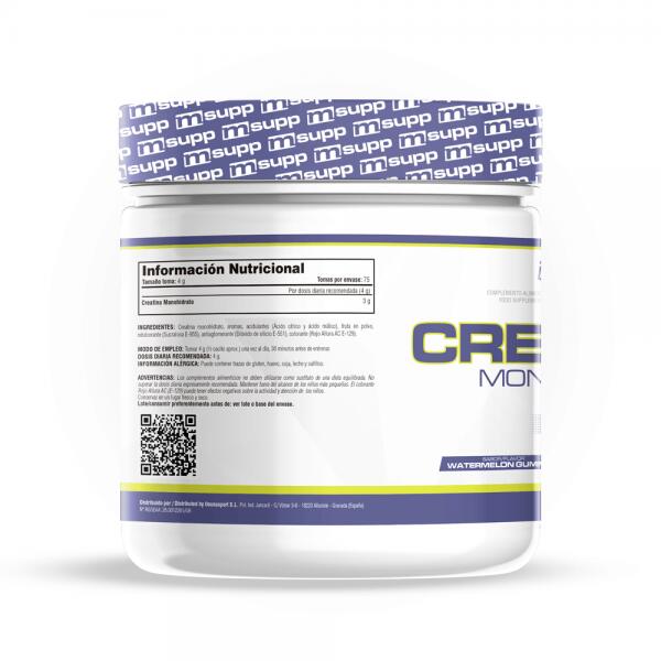 Creatine Monohydrate 200 Mesh - 300g Sandias de la gelée de MASmusculo 5/6