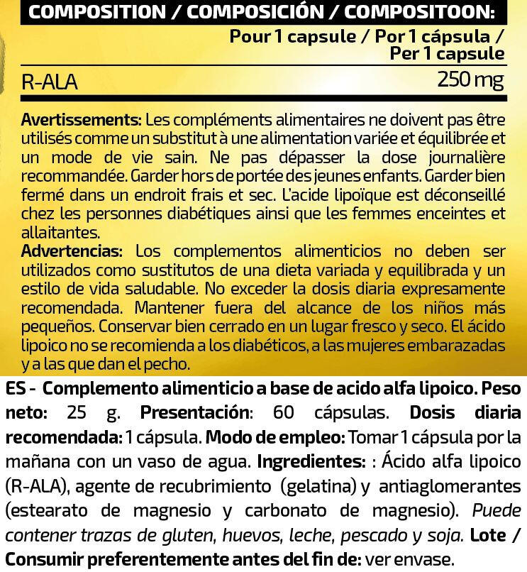 R-ALA 250 mg - 60 capsule IO.Genix 2/3