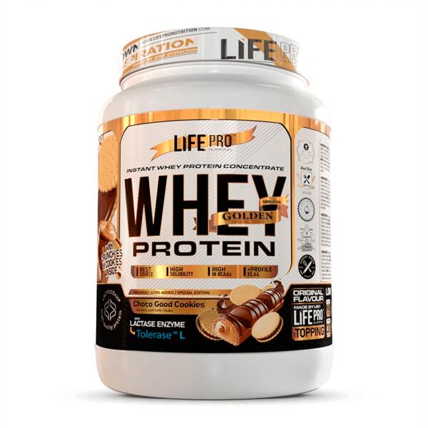 100% Whey Protein Golden - 900g Choco Good cookies de LifePRO