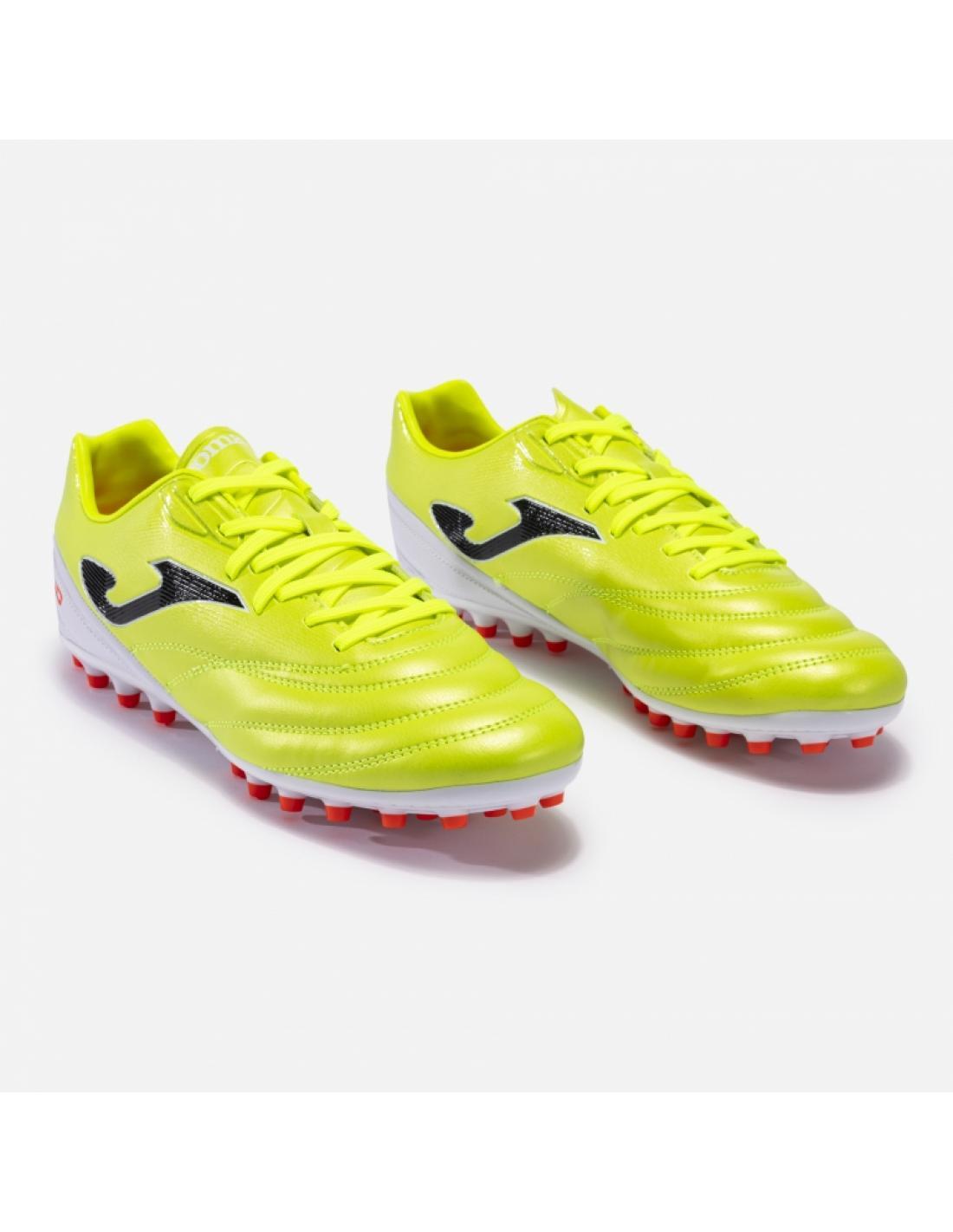 Zapatilla Fútbol Adulto Joma Número-10 2311 Verde Flúor Blanco Resistente 2/4