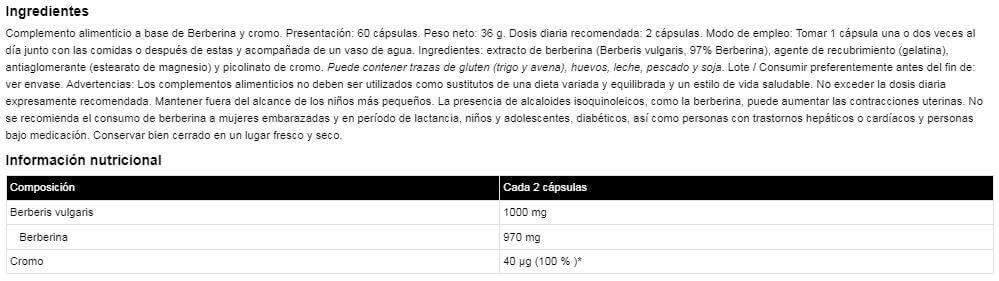 Berberine Complex - 60 Capsules IO.Genix 2/3