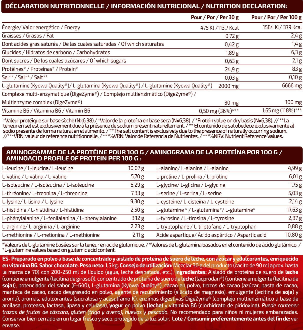 Iso whey sublime - 1.5kg Chocolat au Lait de IO.Genix 2/3