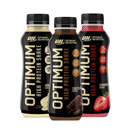 Eiwitshake met hoge proteïnesmaak - 330 ml Aardbei Optimum Nutrition
