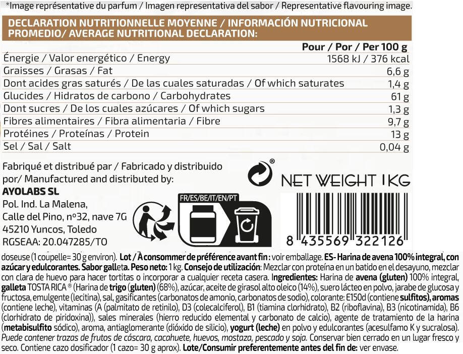 Farine d´Avoine - 1 kg Biscuits à la crème de IO.Genix 2/3