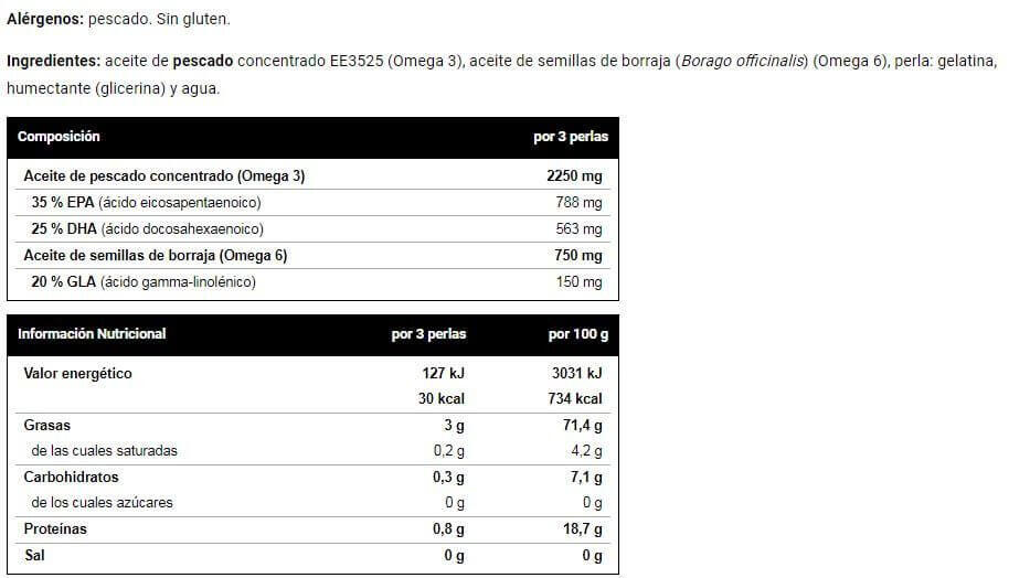 Super Omega 3 6 - 90 Softgels VitoBest 3/4