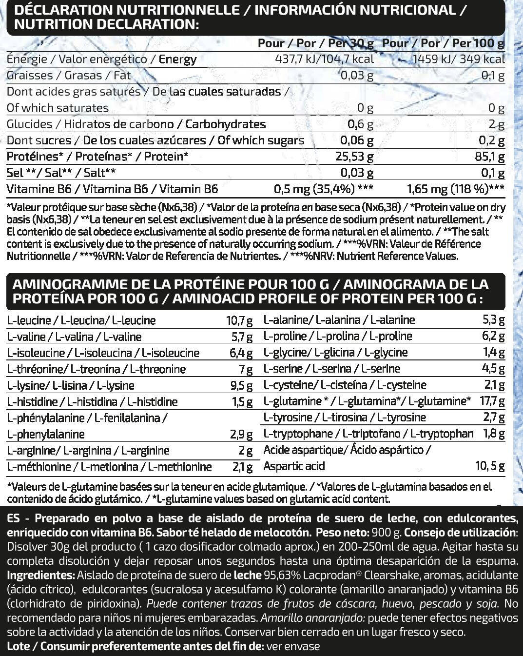 Iso zero clear - 900g Thé à la Pêche de IO.Genix 2/3