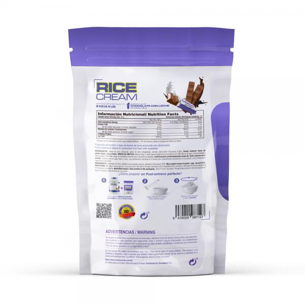 Rice Cream (Pregelatinized Rice Cream) - 2Kg Milk Chocolate MASmusculo ...