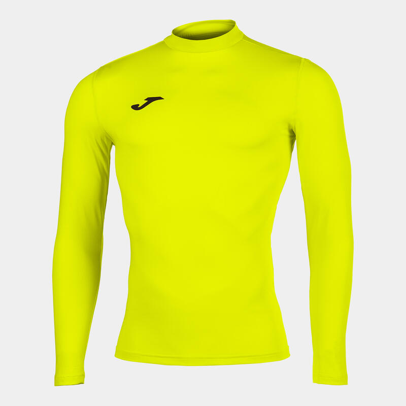 Camiseta Manga Larga Fitness Niños Joma Brama Academy Amarillo Flúor