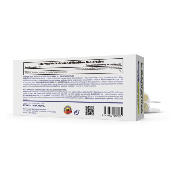 L-Carnitina - 20 Viales Fresa de MM Supplements