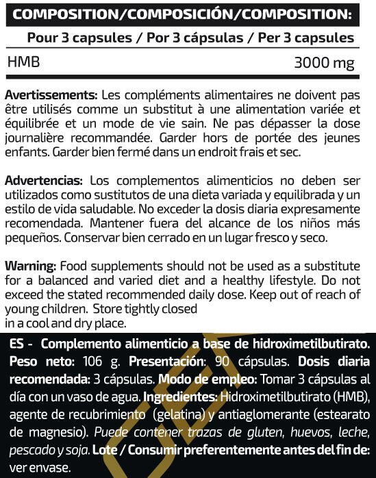 HMB 1000mg - 90 Capsules IO.Genix 2/2