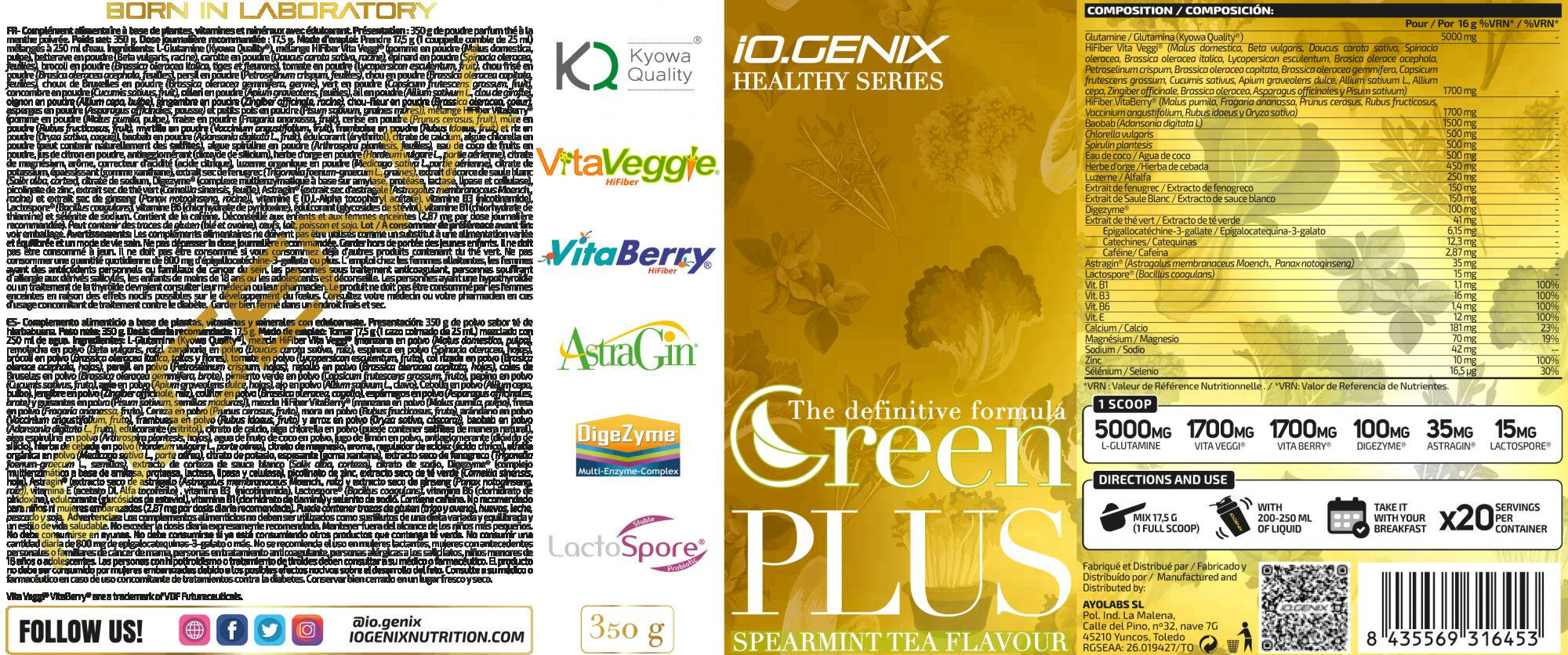 Green Plus - 320g Herbata miętowa IO.Genix 2/3