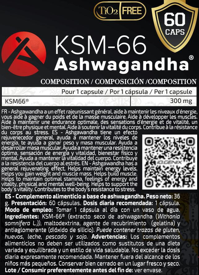 Ksm66 ashwagandha - 60 capsules de IO.Genix 3/3