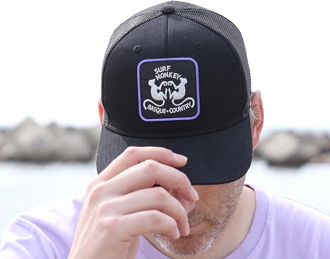 Casquette Trucker -Polyester recyclé - 6 panneaux /Adulte /Taille unique (Noir) 6/6