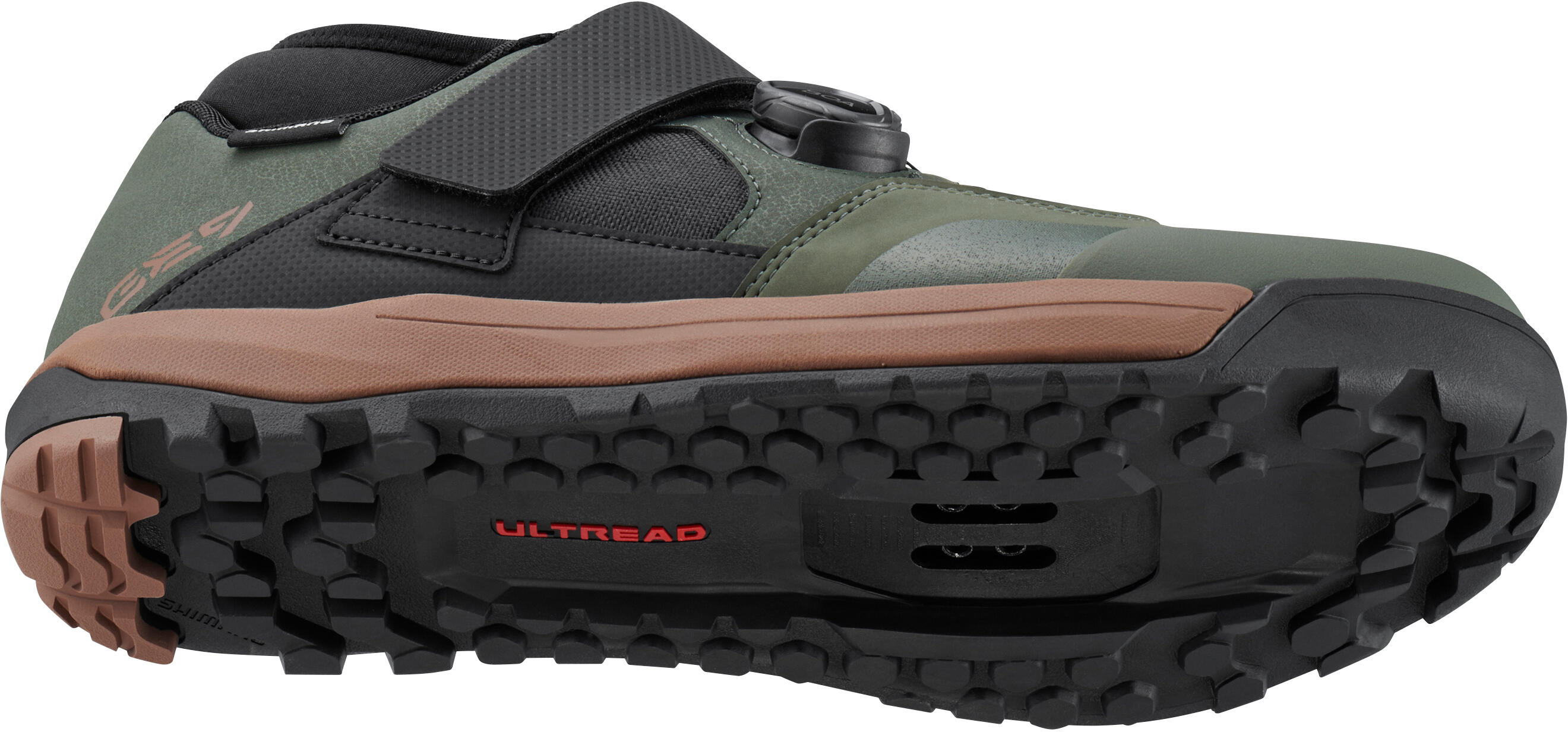 Enduro/Downhill-Fahrradschuhe GE900, olive 3/6