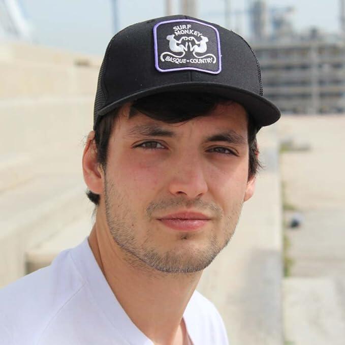 Casquette Trucker -Polyester recyclé - 6 panneaux /Adulte /Taille unique (Noir) 5/6