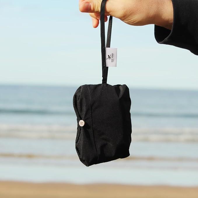 Gorro - Reciclado-À prova água-Reversível / Adulto / Tamanho único (Preto/Cinza) 6/7